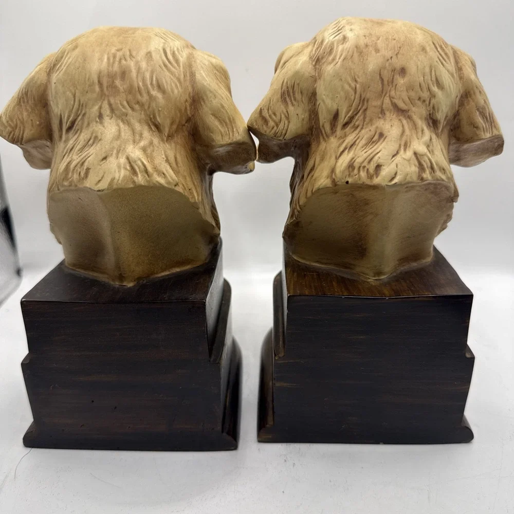 Vintage Bookends C2C Design‎ Golden Retriever Shelf Bookcase